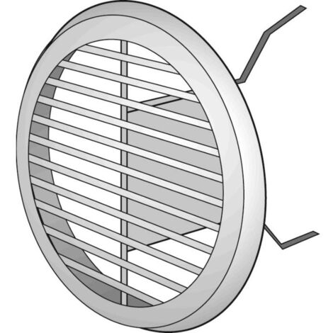 Helios Lüftungsgitter LGR 100  60335 Metall, DN 100, weiß