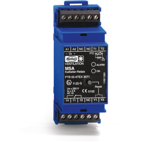 Helios MSA Motorschutz-Auslösegerät für Kaltleiter-Temperaturfühler EX II 2D[t, p], EX II 2G[e, d, px]