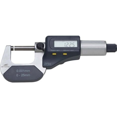 HELIOS PREISSER 0912502 Micrometro con display digitale 25 - 50 mm Lettura: 0.001 mm DIN 863-1