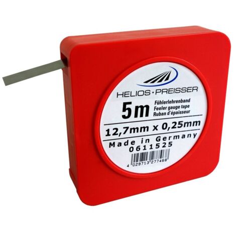 Helios-preisser 611525 - Nastro misuratore 5m x 13 mm, compresa scatola di plastica 0,25 millimetri, 0