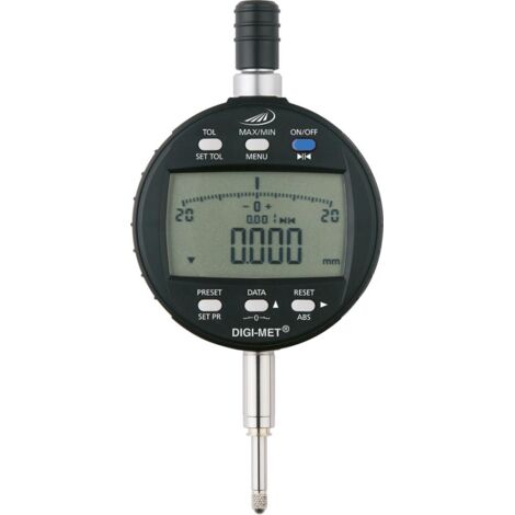 HELIOS PREISSER Digitalmessuhr Digi-Met 12,5 /0,001 HP, Genauigkeit 0,004 mm