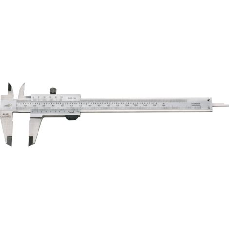 HELIOS PREISSER Messschieber m. Feststellschraube DIN862 Tiefenm. eckig 0-150 mm