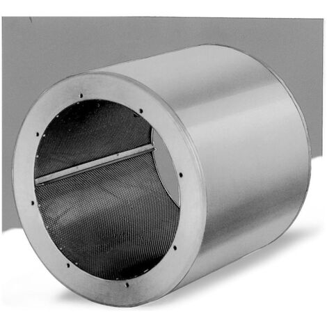Helios RSD 400/800 Rohrschalldämpfer für Flanschanschluss DN 400, Stahlblech verzinkt