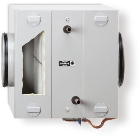 Helios SEWT-W Wärmetauschermodul vollisoliert mit Stutzen DN 180 und integriertem Filter
