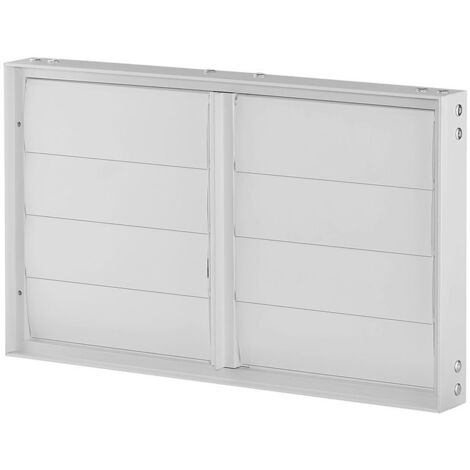 Helios VK 100/50 Verschlussklappe rechteckig DN 100, selbsttätig, Kunststoff, Hellgrau