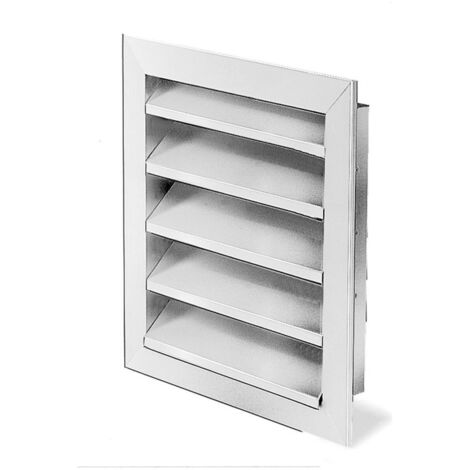 Helios WSG 200 Wetterschutzgitter quadratisch, 272x60x272mm, Aluminium naturfarben eloxiert