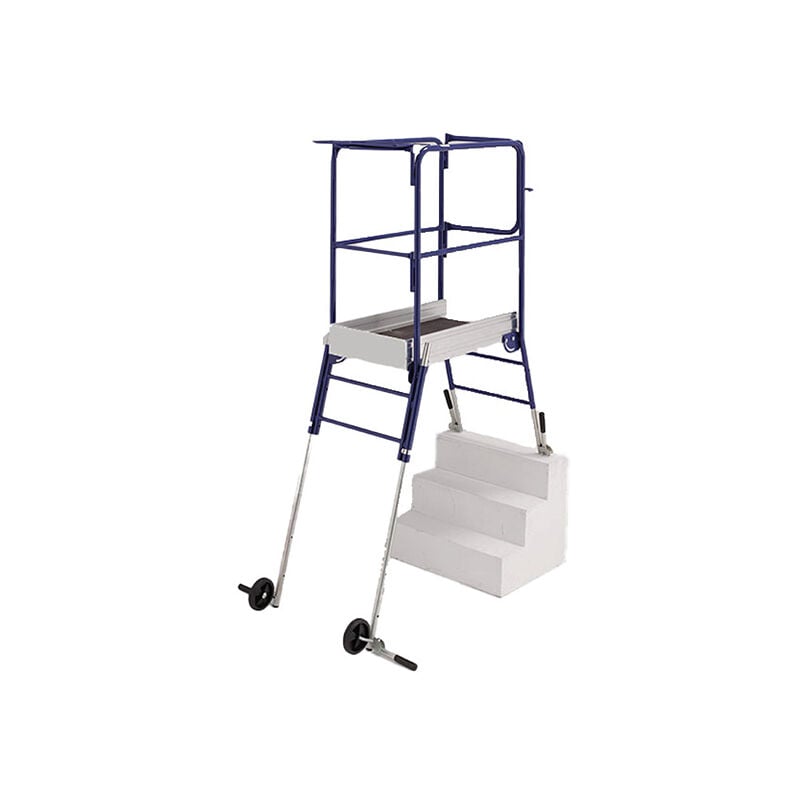 Tubesca Comabi - Plateforme pour escalier: 2.68m haut. travail max - helis