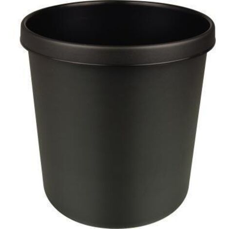 helit Papierkorb H6106395 26x27cm 12l rund Kunststoff schwarz