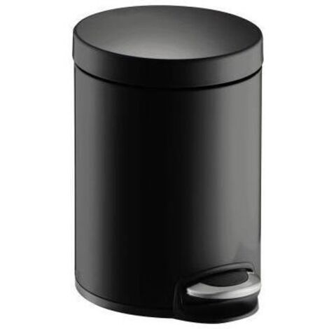 HELIT Tretabfalleimer helit the silent Classic 29,3 x 46,2 cm (D. x H) 20l Stahlblech schwarz
