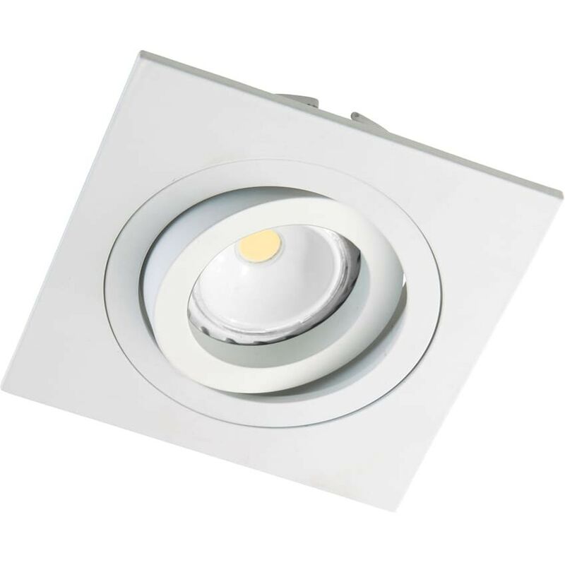 

Helium - Kit de foco empotrable cuadrado, color blanco
