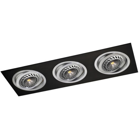 HELIUM QR111 Ringeinbau schwarz (3 LICHTER) CR 03-073-00-115