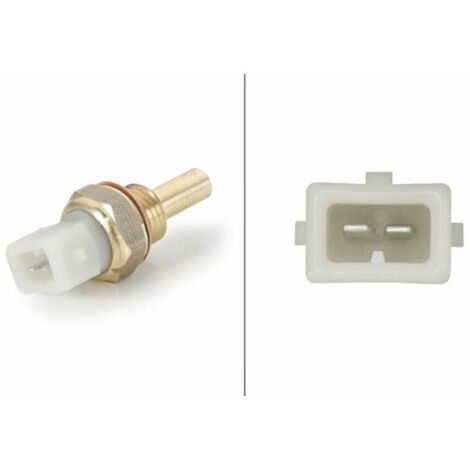 HELLA 6PT 009 107-351 Sensore, Temperatura refrigerante, 12V, 2a... poli, avvitato, con guarnizione