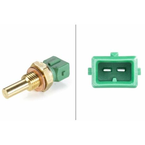 HELLA 6PT 009 107-431 Sensore, Temperatura refrigerante, 12V, 2a... poli, avvitato, con guarnizione