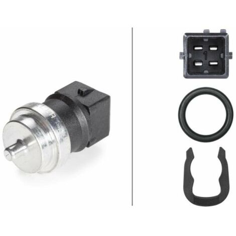 HELLA 6PT 009 309-551 Sensore, Temperatura refrigerante, 4a... poli, con materiale di montaggio