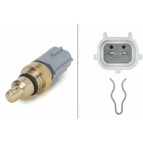 HELLA 6PT 009 309-571 Sensore, Temperatura refrigerante, 12V, 2a... poli, avvitato/infilato, con accessori