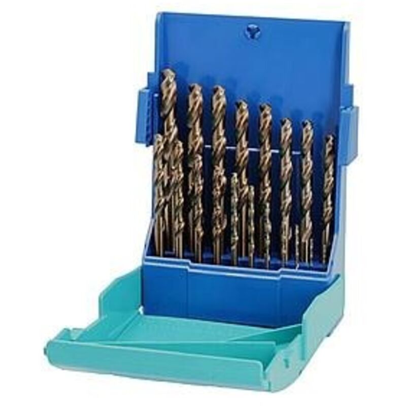 Heller Tools 219624 Foret acier set""990"" en acier inoxydable/cobalt/HSS, Argent