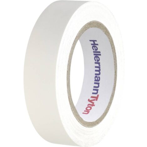 Hellermann tyton helatape flex 15 - nastro isolante in pvc multiuso colore bianco 710-00105