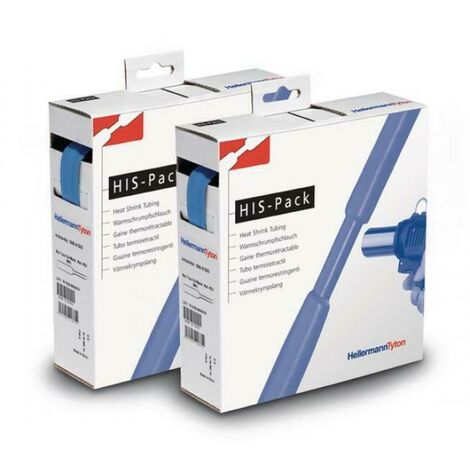 Hellermann tyton termorestringente 2:1 mb 3,2/1 ,6 bu 10 metri blu 300-30326