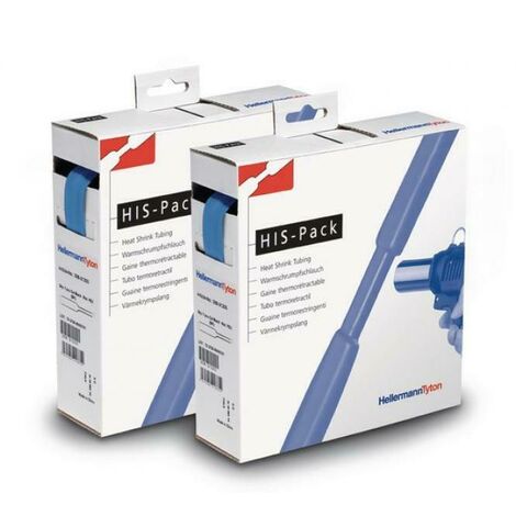 Hellermann tyton termorestringente 2:1 mb 6,4/3 ,2 bu 5 metri blu 300-30646
