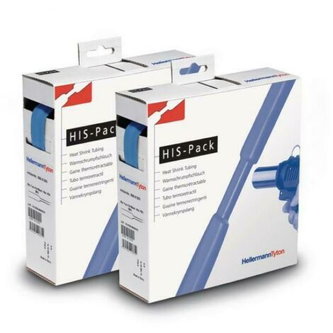 Hellermann tyton termorestringente 2:1 mb 9,5/4 ,7 bu 5 metri blu 300-30956