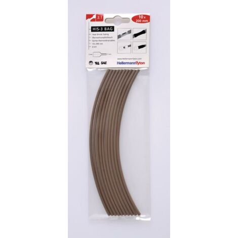 Hellermann tyton tubo termoretrÁctil marrÓn hasta 3:1 en bolsas 308-30314