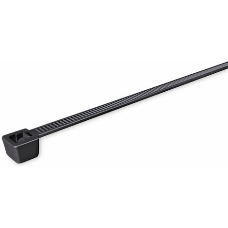 HellermannTyton 111-05060 T80R-W-BK-C1 Kabelbinder 210 mm 4.70 mm Schwarz Witterungsstabil 100 St.