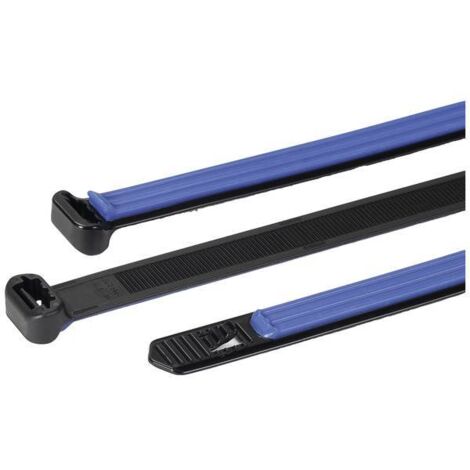 HELLERMANNTYTON 111-50001 SGT100S-PA66HIRSUV/TPE-BK/BU CLAMP BLE 12,7 MM NERO/BLU 1 PZ(I)