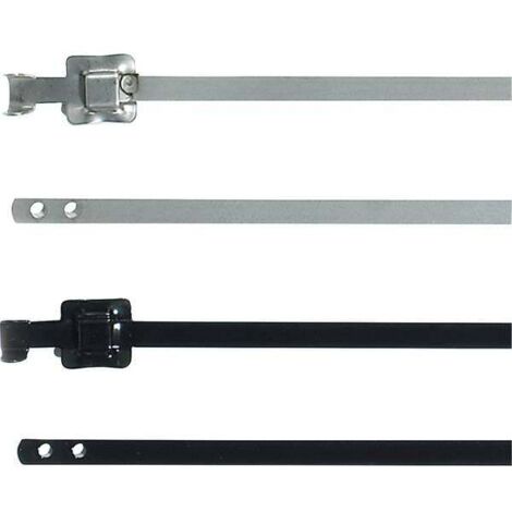 HELLERMANNTYTON 111-91163 MLT16SSC10-SS316/SP-BK - FASCETTA STRINGICAVO 430 MM, 10 MM, COLORE: NERO