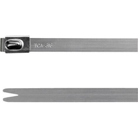 HellermannTyton 111-93279 MBT27S-316-SS-NA-C1 Kabelbinder 681 mm 4.60 mm Silber mit Kugelverschluss