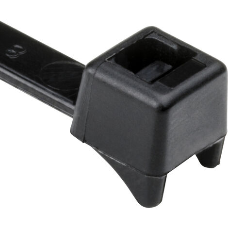 HellermannTyton 112-52112 CTT60R-PA66HS-BK Kabelbinder 205 mm 4.70 mm Schwarz Hitzestabilisiert 100
