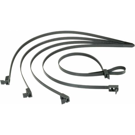 HellermannTyton 115-00030 SPEEDYTIE-HIRS-BK-V1 Serre-câble 750 mm 13 mm noir réouvrable, avec collier réouvrable, avec