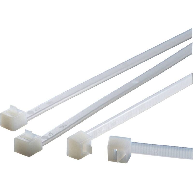 HellermannTyton 115-02000 RELK2M-PA66-BK Serre-câble noir 100 pc(s)