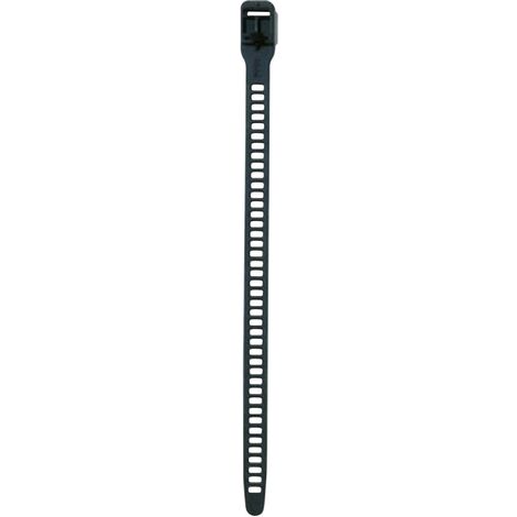 HellermannTyton 115-11350 SOFTFIX-L-TPU-BK-W Serre-câble 340 mm 11 mm noir réouvrable, très flexible