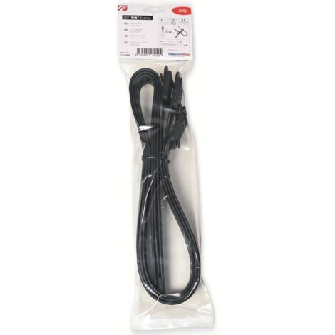 HellermannTyton 115-28898 SOFTFIX XXL-TPU-BK (3) Kabelbinder 880 mm 28 mm Schwarz  3 St.