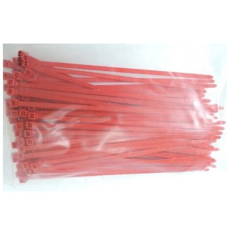 HellermannTyton 116-08012 T80R-N66-RD-C1 Serre-câble 210 mm 4.60 mm rouge 100 pc(s) S17579