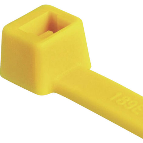 HellermannTyton 116-08014 T80R-N66-YE-C1 Kabelbinder 210 mm 4.60 mm Gelb  100 St.