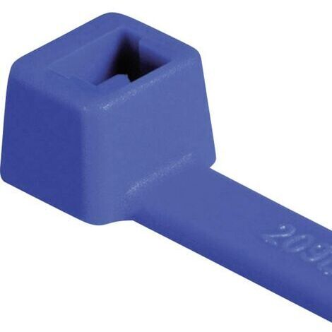 HellermannTyton 116-08016 T80R-N66-BU-C1 Kabelbinder 210 mm 4.60 mm Blau  100 St.