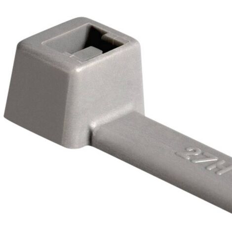 HellermannTyton 116-08018 T80R-PA66-GY Serre-câble gris 100 pc(s) R018361