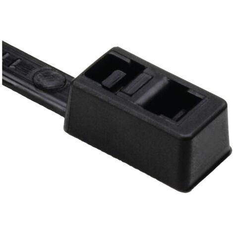 HellermannTyton  117-00008 T50LDH-PA66HS-BK (100) Fascetta per cavi 395 mm 4.70 mm Nero 100 pz.