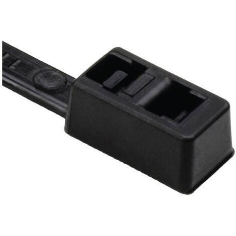 HellermannTyton 117-00008 T50LDH-PA66HS-BK (100) Serre-câble 395 mm 4.70 mm noir 100 pc(s) R941752