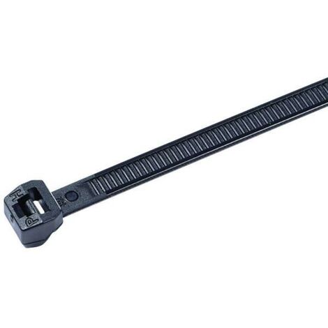 HellermannTyton 118-00128 T50MOS-PA66W-BK Fascetta per cavi 245 mm 4.60 mm Nero Stabilizzato ai raggi UV 100 pz.