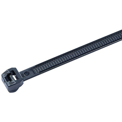 HellermannTyton 118-00128 T50MOS-PA66W-BK Kabelbinder 245 mm 4.60 mm Schwarz UV-stabilisiert 100 St.