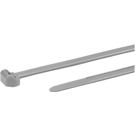 HellermannTyton 118-05078 T50ROS-PA46-GY (500) Fascetta per cavi 200 mm 4.60 mm Grigio 500 pz.