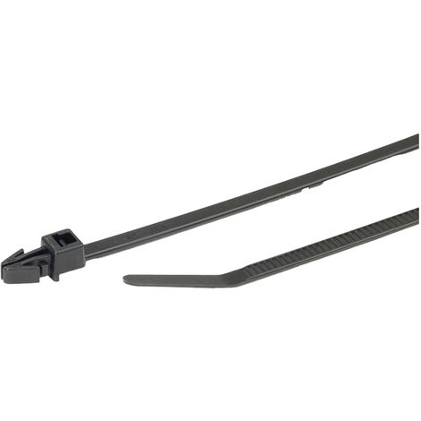 HellermannTyton 126-00330 T30RSF-PA66-NA (500) Kabelbinder 158 mm 3.60 mm Natur  500 St.