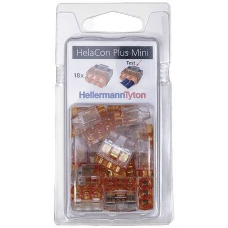 HellermannTyton 148-90055 HCPM-3-Blister-PC-CL/OG (18) Borne de raccordement flexible: 1.0-2.5 mm² rigide: 0.5-2.5 mm² Nombre de pôles: 3 18 pc(s) R941992