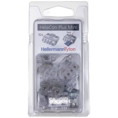 HellermannTyton 148-90056 HCPM-4-Blister-PC-CL (10) Borne de raccordement flexible: 1.0-2.5 mm² rigide: 0.5-2.5 mm² Nombre de pôles: 4 10 pc(s) tra R941922