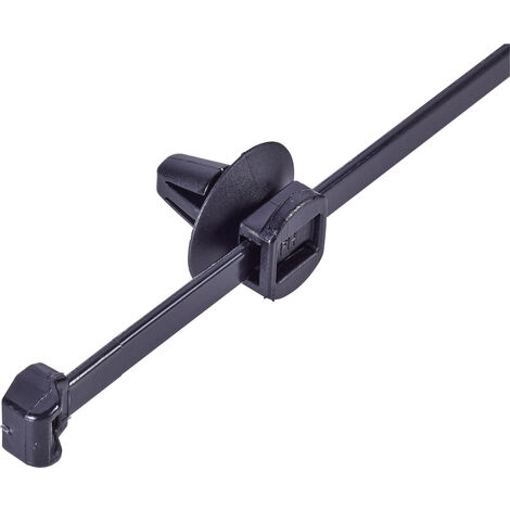 HellermannTyton 150-37791 T50ROS-SFT6,5 16-3 Kabelbinder 200 mm 4.60 mm Schwarz mit Spreizanker und