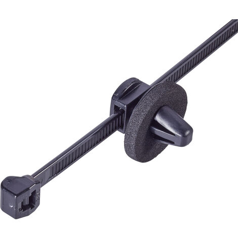 HellermannTyton 150-37799 T50ROSSFT6,5 16-3MD Kabelbinder 200 mm 4.60 mm Schwarz mit Spreizanker am