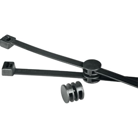 HellermannTyton 156-00276 T50RCOUPLER Serre-câble 200 mm 4.60 mm noir 1 pc(s) Y940721