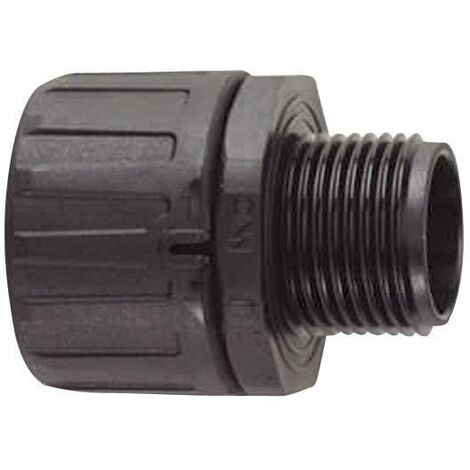 HellermannTyton 166-21011 HG13-S-PG9 Raccord de tuyau noir PG9 9.80 mm droit 1 pc(s) X71375
